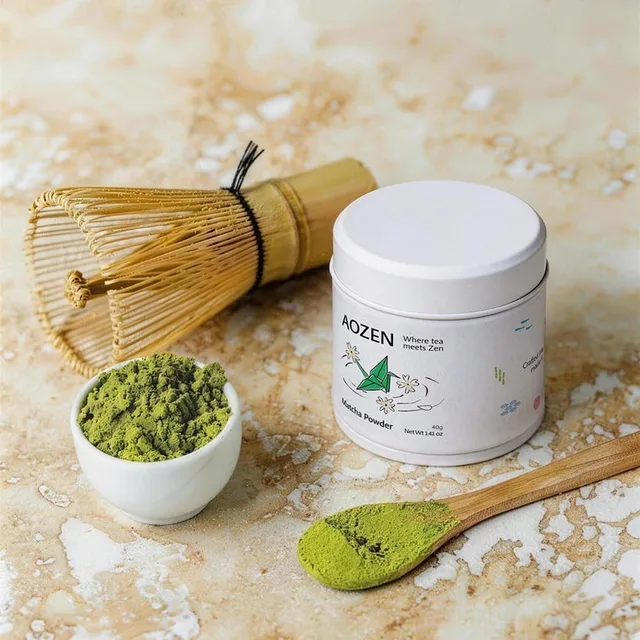 AOZEN Matcha & Bamboo Whisk Set product image