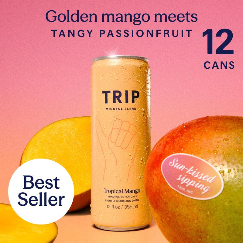 TRIP Tropical Mango Sparkling Magnesium Drink product image